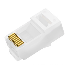 High Quality Industry-Rated Tough Lan Cable Plug RJ45 Connector 8P8C 50um Gold Plated Contacts